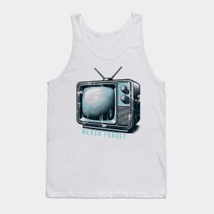 Vintage Retro TV 'Never Forget' T-Shirt - Nostalgic Television Tee Tank Top